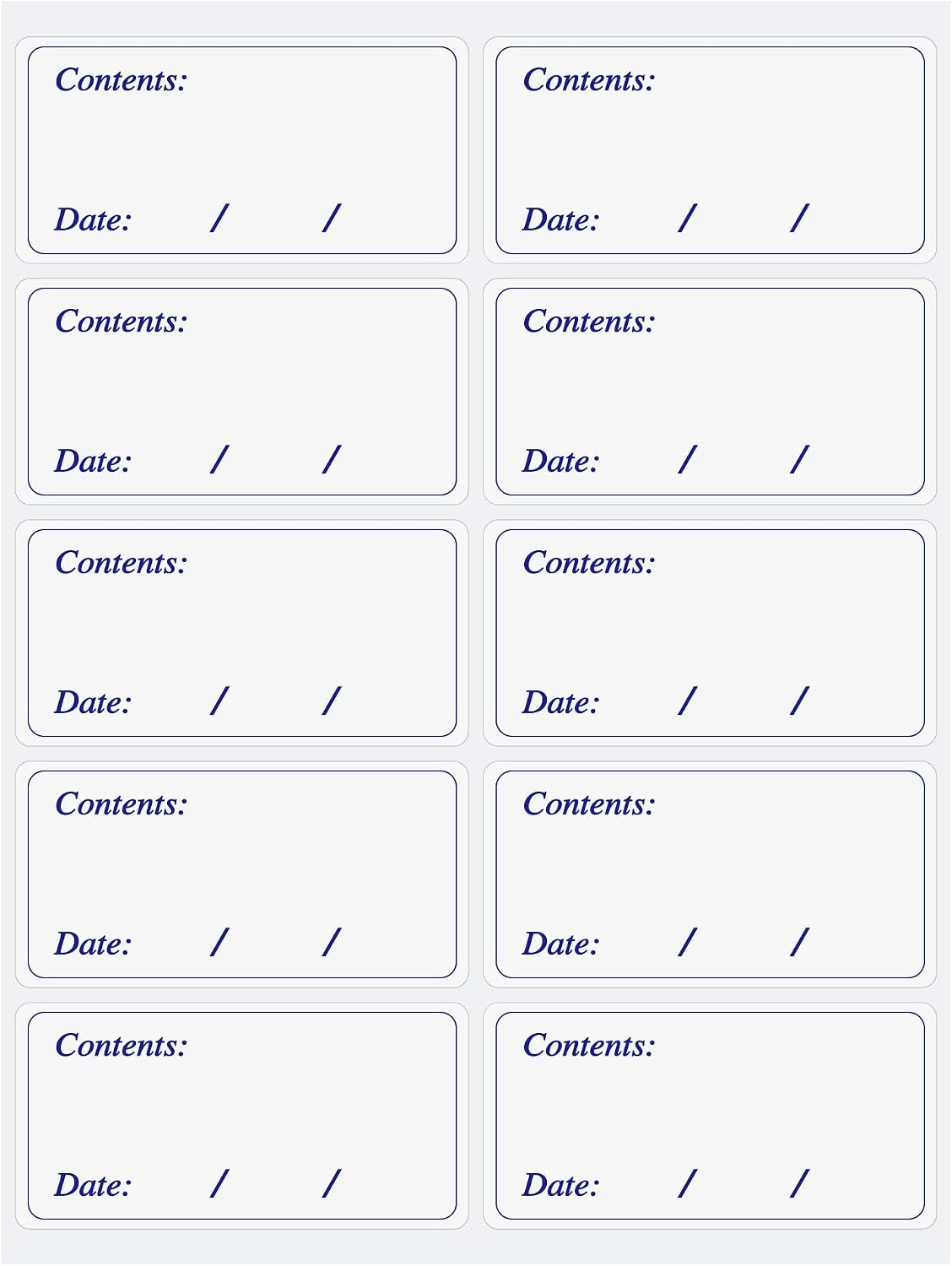 Removable Freezer Food Labels for Jars Easy Peel Off - Frozen Food Storage Labels that Leave No Sticky Residue After Use (Type 2)