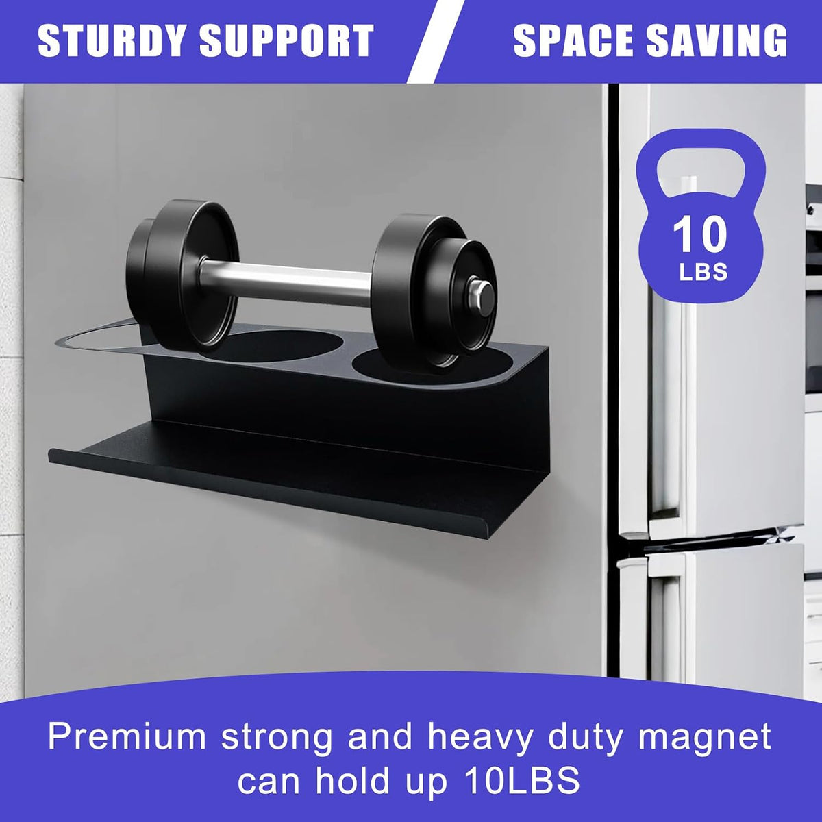 Magnetic Stanley Cup Holder for Fridge, Tumbler Organizer Strong Fridge & Metal Surface Water Bottle Organizer for Kitchen, Stanley Cup Accessories, 2 Pack