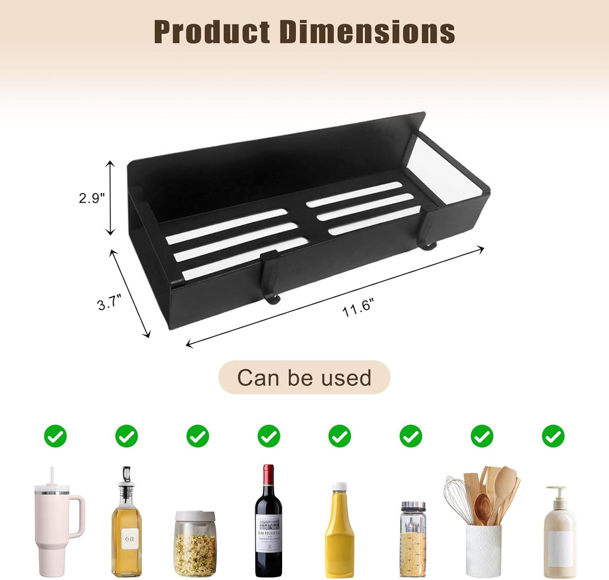 Magnetic Stanley Cup Holder for Fridge, Tumbler Organizer Strong Fridge & Metal Surface Water Bottle Organizer for Kitchen, Stanley Cup Accessories, 2 Pack