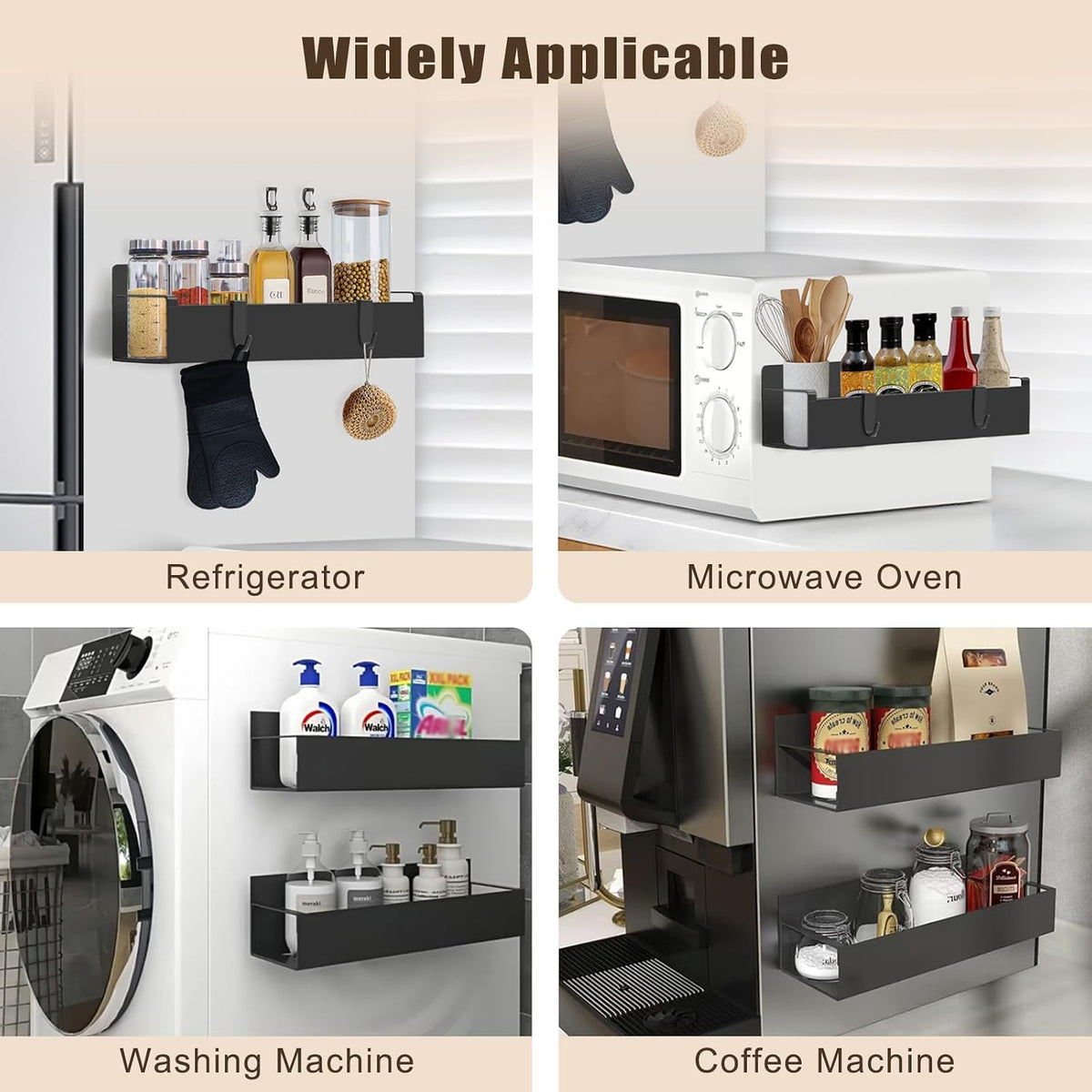 Magnetic Stanley Cup Holder for Fridge, Tumbler Organizer Strong Fridge & Metal Surface Water Bottle Organizer for Kitchen, Stanley Cup Accessories, 2 Pack