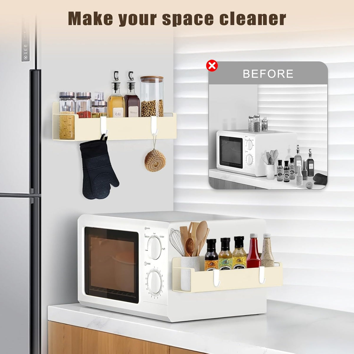 Magnetic Stanley Cup Holder for Fridge, Tumbler Organizer Strong Fridge & Metal Surface Water Bottle Organizer for Kitchen, Stanley Cup Accessories, 2 Pack