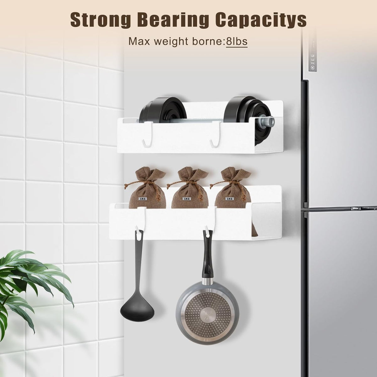 Magnetic Stanley Cup Holder for Fridge, Tumbler Organizer Strong Fridge & Metal Surface Water Bottle Organizer for Kitchen, Stanley Cup Accessories, 2 Pack