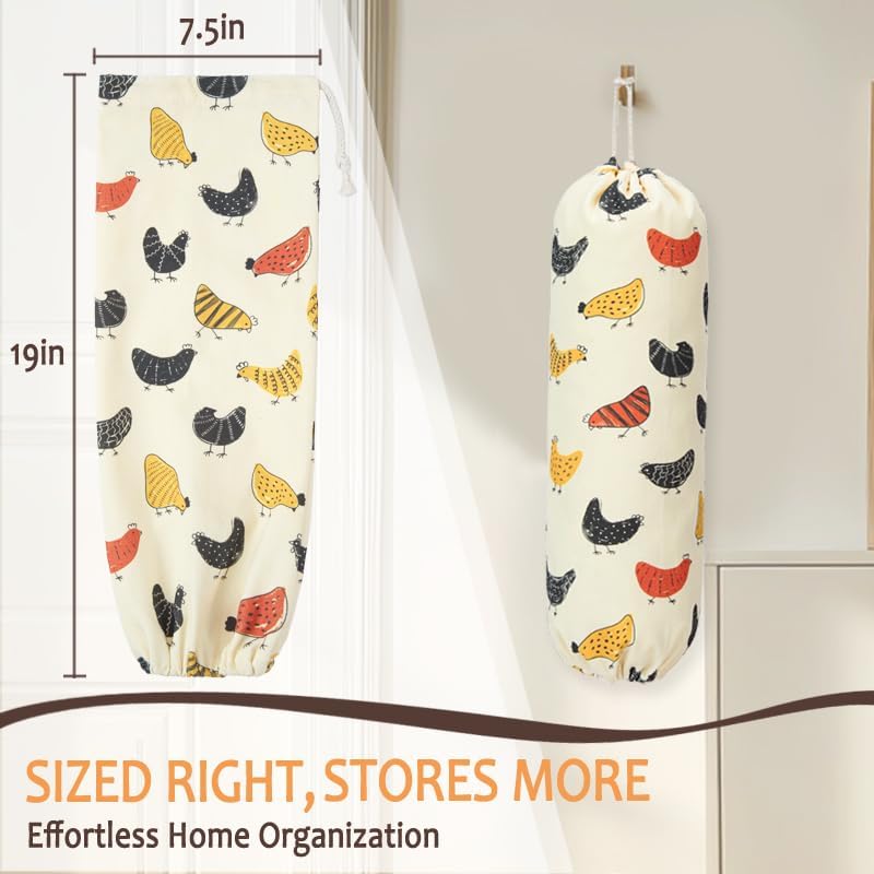 TOGETRUE Plastic Bag Holder, Cute Grocery Bag Holder for Plastic Bags, Wall Mount Bags Dispenser for Home Kitchen Decor (Cat)