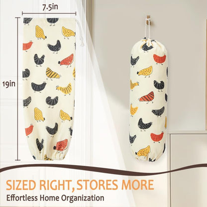 TOGETRUE Plastic Bag Holder, Cute Grocery Bag Holder for Plastic Bags, Wall Mount Bags Dispenser for Home Kitchen Decor (Cat)