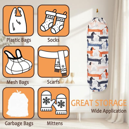 TOGETRUE Plastic Bag Holder, Cute Grocery Bag Holder for Plastic Bags, Wall Mount Bags Dispenser for Home Kitchen Decor (Cat)