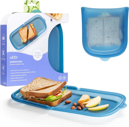 Platemate Reusable Silicone Storage Bag, Smoothie Purple