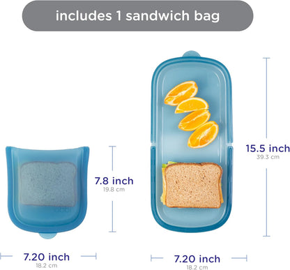 Platemate Reusable Silicone Storage Bag, Smoothie Purple