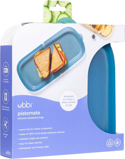 Platemate Reusable Silicone Storage Bag, Smoothie Purple
