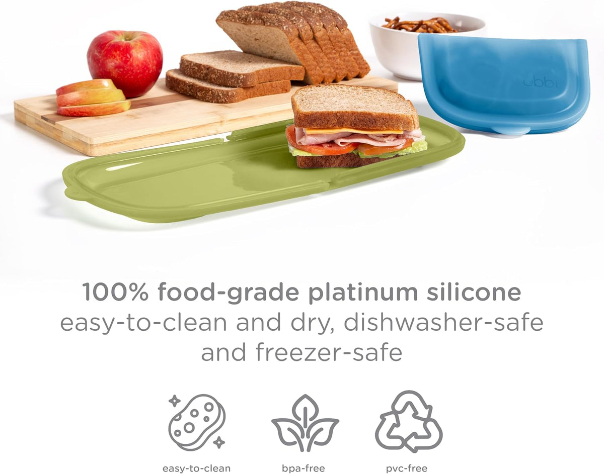 Platemate Reusable Silicone Storage Bag, Smoothie Purple