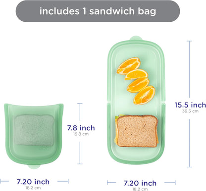 Platemate Reusable Silicone Storage Bag, Smoothie Purple