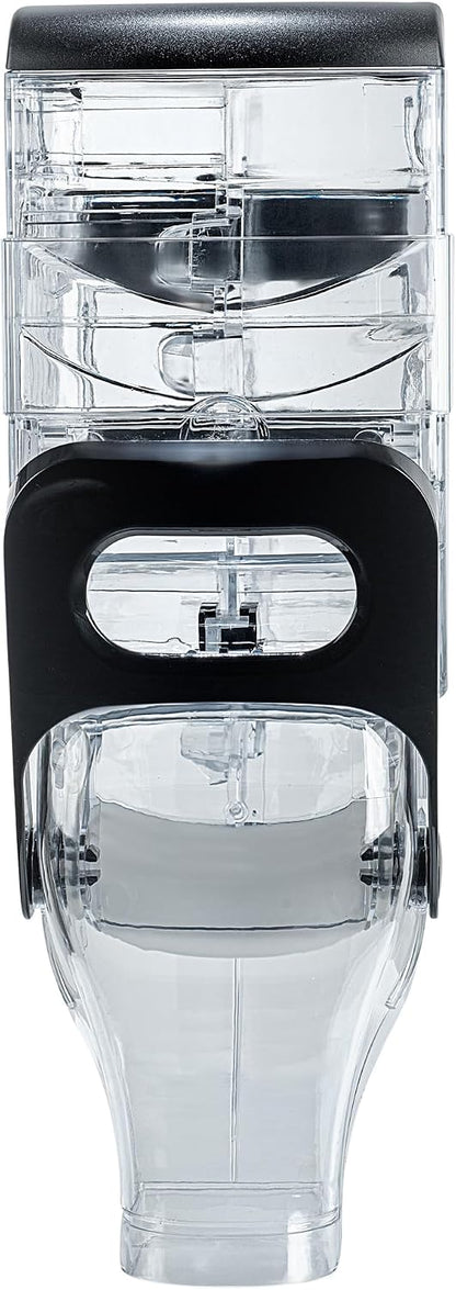 Met Lux 3.4 Gallon Dry Food Dispenser, 1 Airtight Cereal Dispenser - Wall-Mounted, Single Control, 1 Black Plastic Grain Holder, For Snacks, Nuts, Or Coffee Beans
