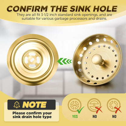 4 Pcs Matte Black Kitchen Sink Accessories Garbage Disposal Splash Guards 3.4'' Sink Drain Strainer and Stopper Stainless Steel Garbage Disposal Plug for Kitchen Drain Strainer