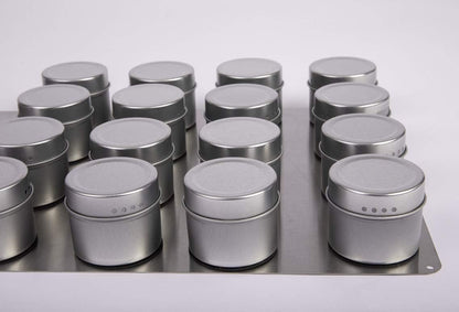 Stainless Steel Spice Tin Base, 12" X 24" for Magnetic Spice Tins, Spice Rack