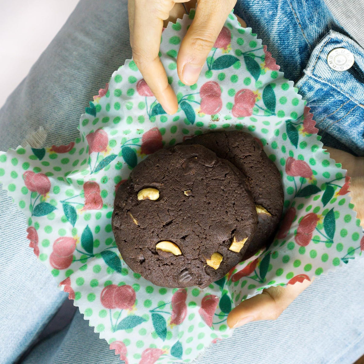 Beeswax Wrap for Food, Set of 3 Bees Wax Wraps, Reusable Bees Paper for Wrapping Vegetables, Cheese, Bowl Covers and Sandwich Wrapping Paper, Beeswax Food Wraps (Fruit Punch)