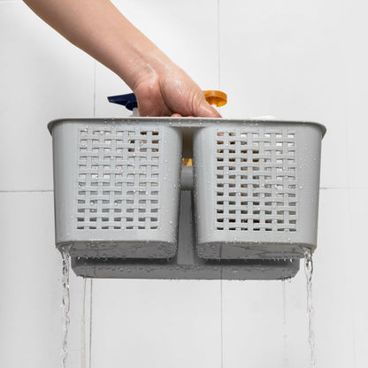 Portable Shower Caddy, Caddy Organizer with Handle, Plastic Shower Basket Hold Soap, Shampoo, Hair Supplies and Beauty Products, Cleaning Supplies Organizer for Home, Dorm, Shelf and Cabinet
