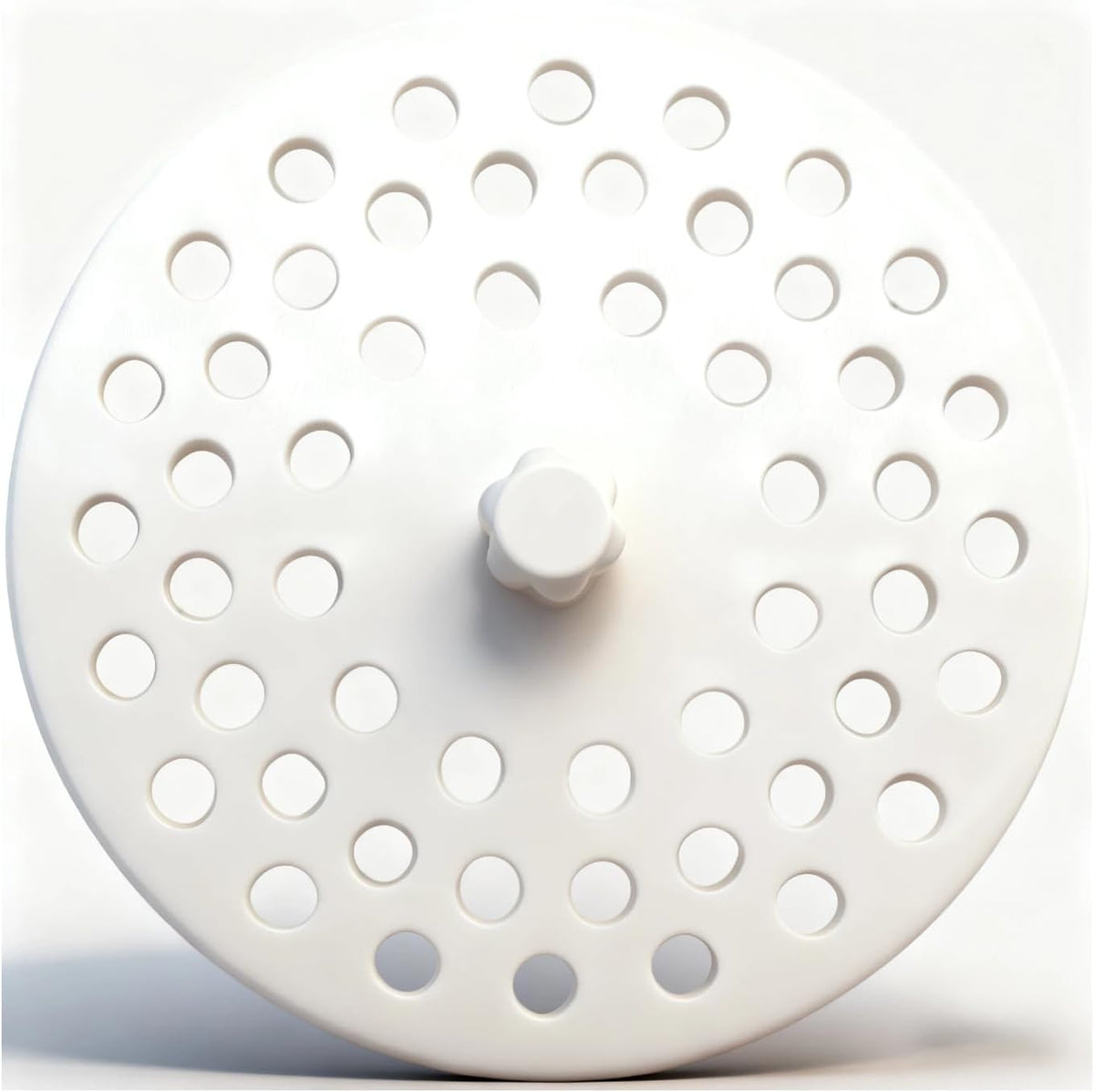 02-4021 White Plastic Disposal Sink Strainer (3.13in) is Suitable for Most Kitchen Drain Pipes, Replaces the Garbage Disposer Plug, and is Easy to Install a Basket Filter for Sink Drain Capture