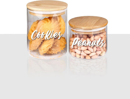 243 White Cursive Pantry Labels Stickers Set for Food Containers | Water Resistant Pantry Labels, Kitchen Organization Labels for Storage Containers, Jars, Canisters