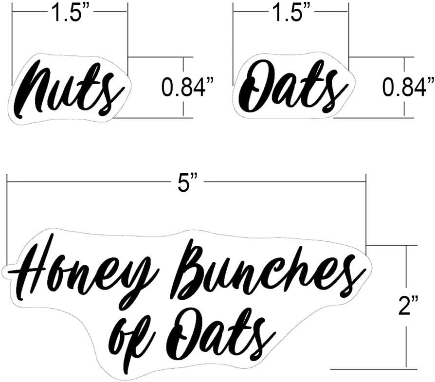243 White Cursive Pantry Labels Stickers Set for Food Containers | Water Resistant Pantry Labels, Kitchen Organization Labels for Storage Containers, Jars, Canisters