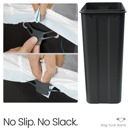12 Gallon Kitchen Trash Can with Slim Fit Design