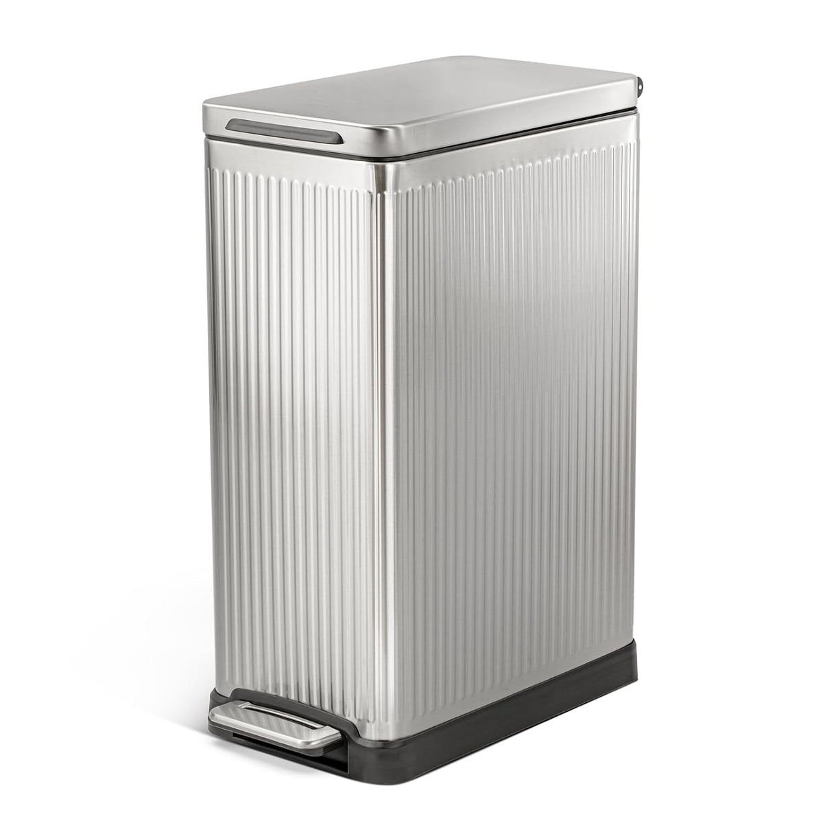 12 Gallon Kitchen Trash Can with Slim Fit Design