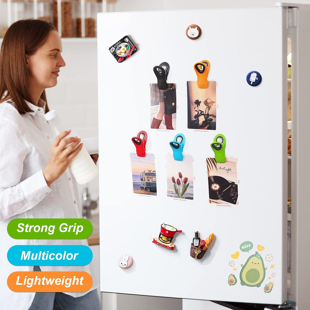 Chip Clips Bag Clips, Magnetic Bag Clip for Food Storage