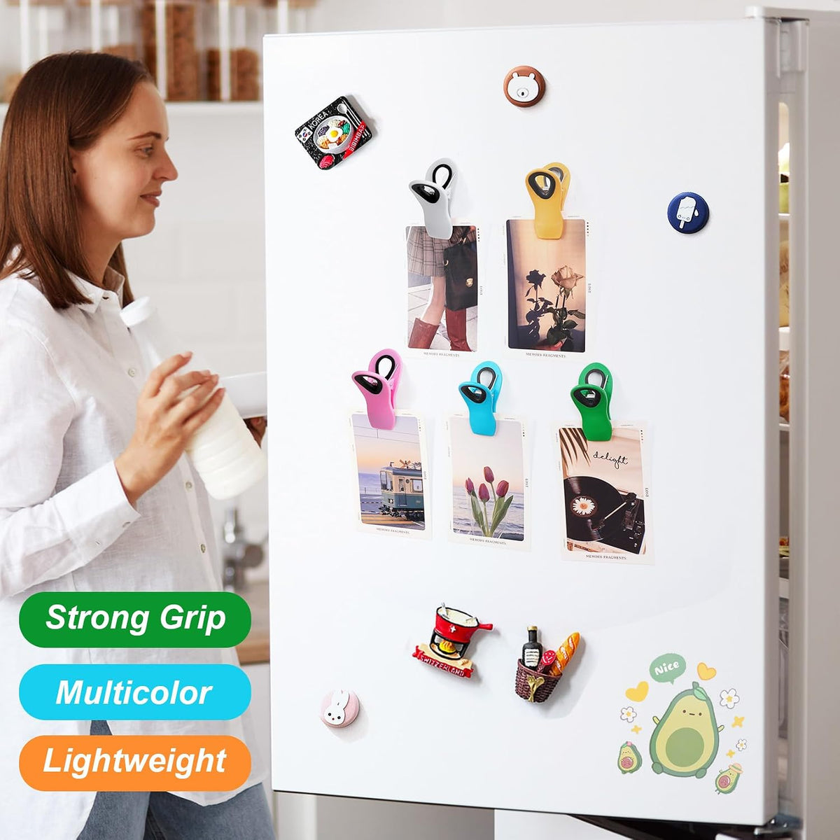 Chip Clips Bag Clips, Magnetic Bag Clip for Food Storage