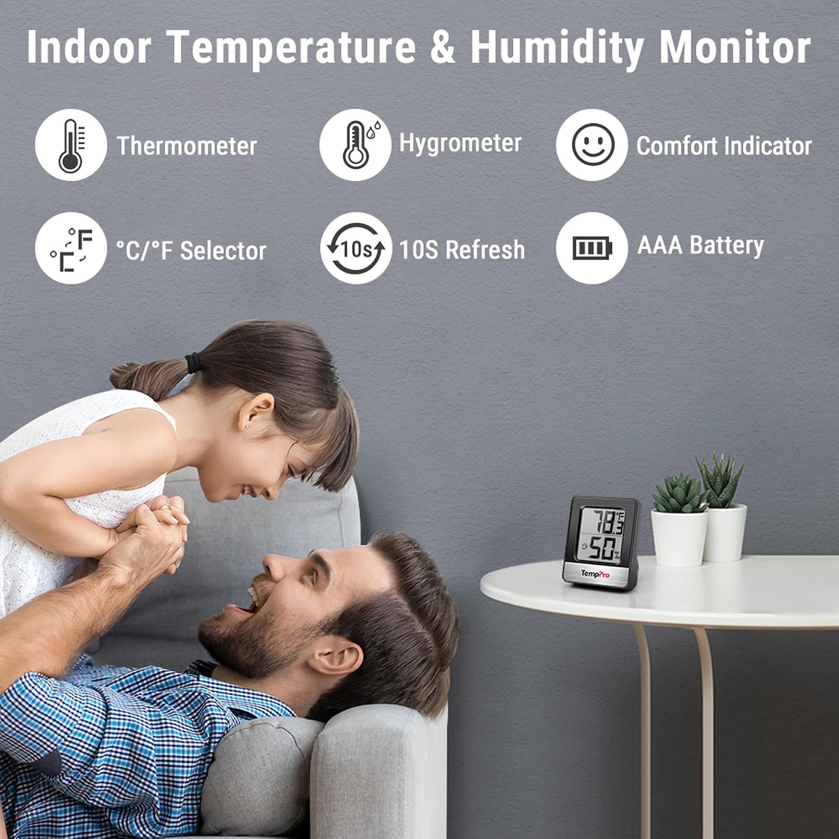 TempAir Digital Hygrometer Indoor Thermometer