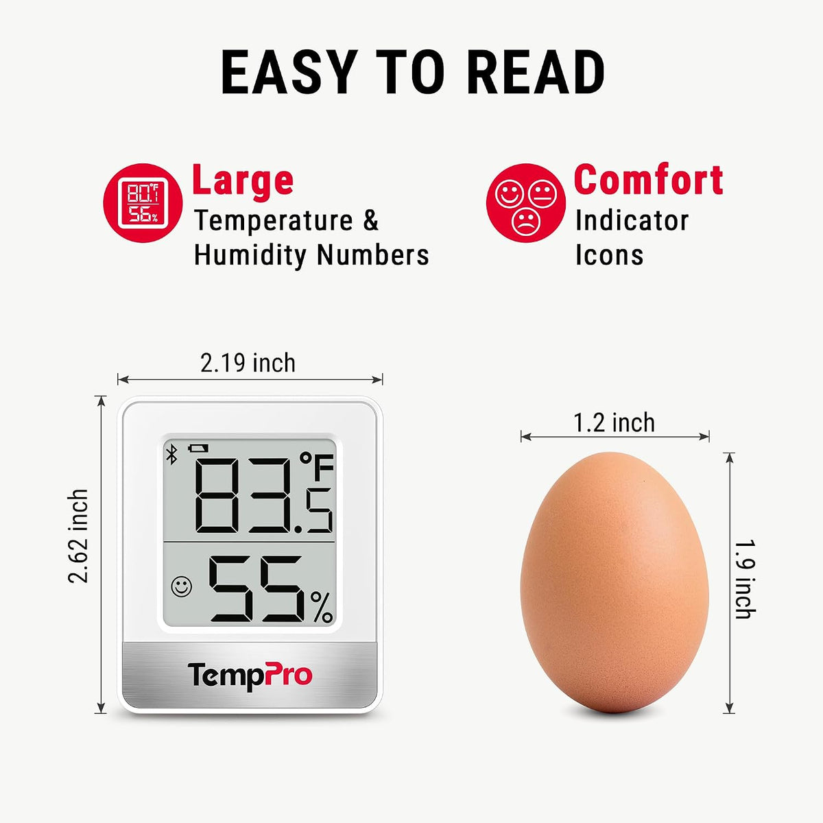 TempAir Digital Hygrometer Indoor Thermometer
