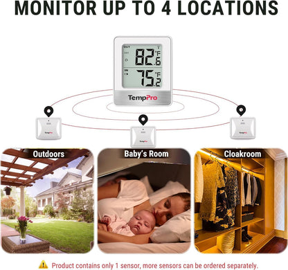 TempAir Digital Hygrometer Indoor Thermometer