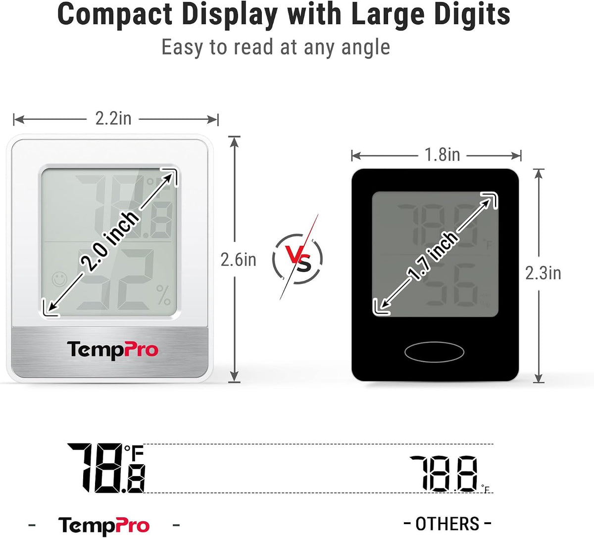 TempAir Digital Hygrometer Indoor Thermometer
