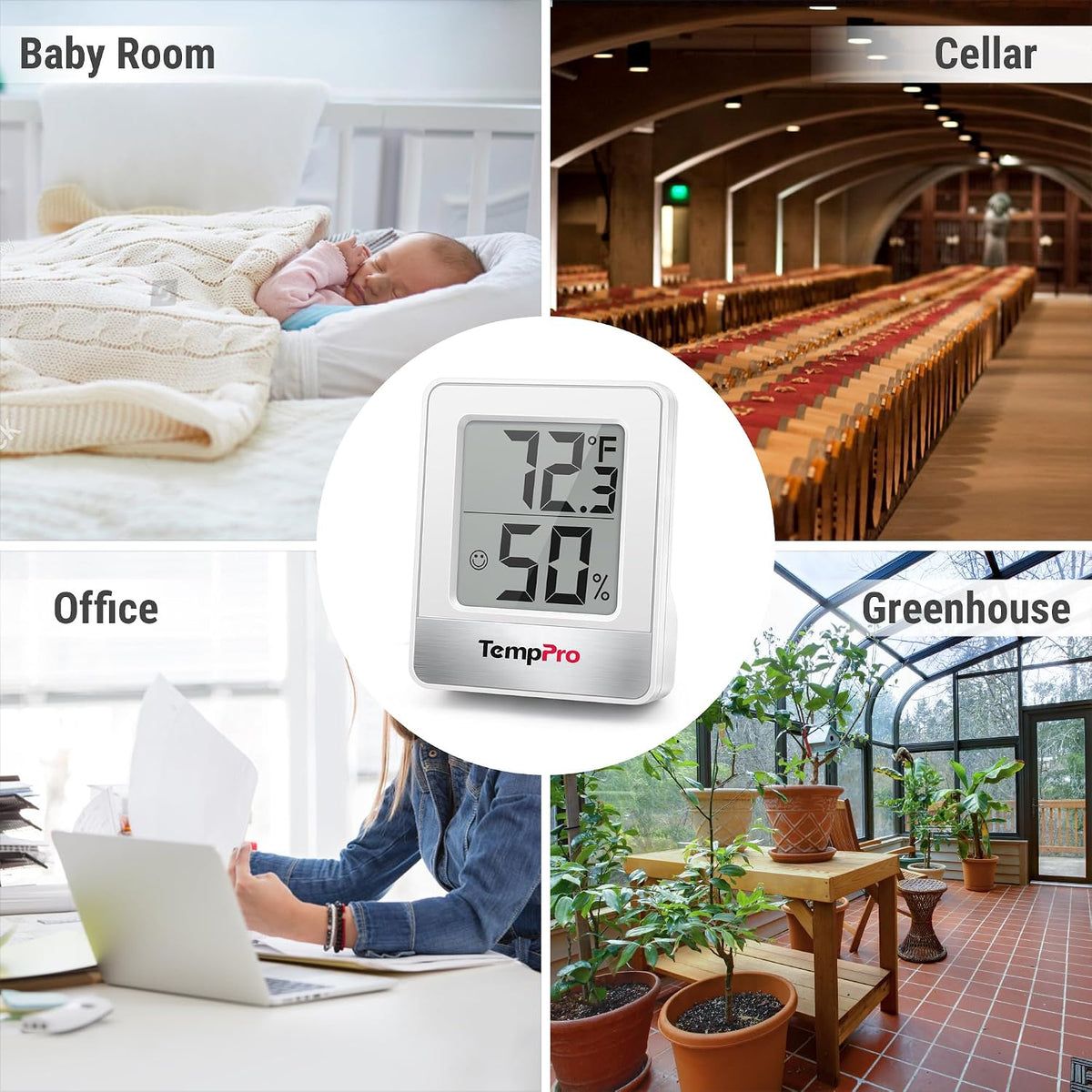 TempAir Digital Hygrometer Indoor Thermometer