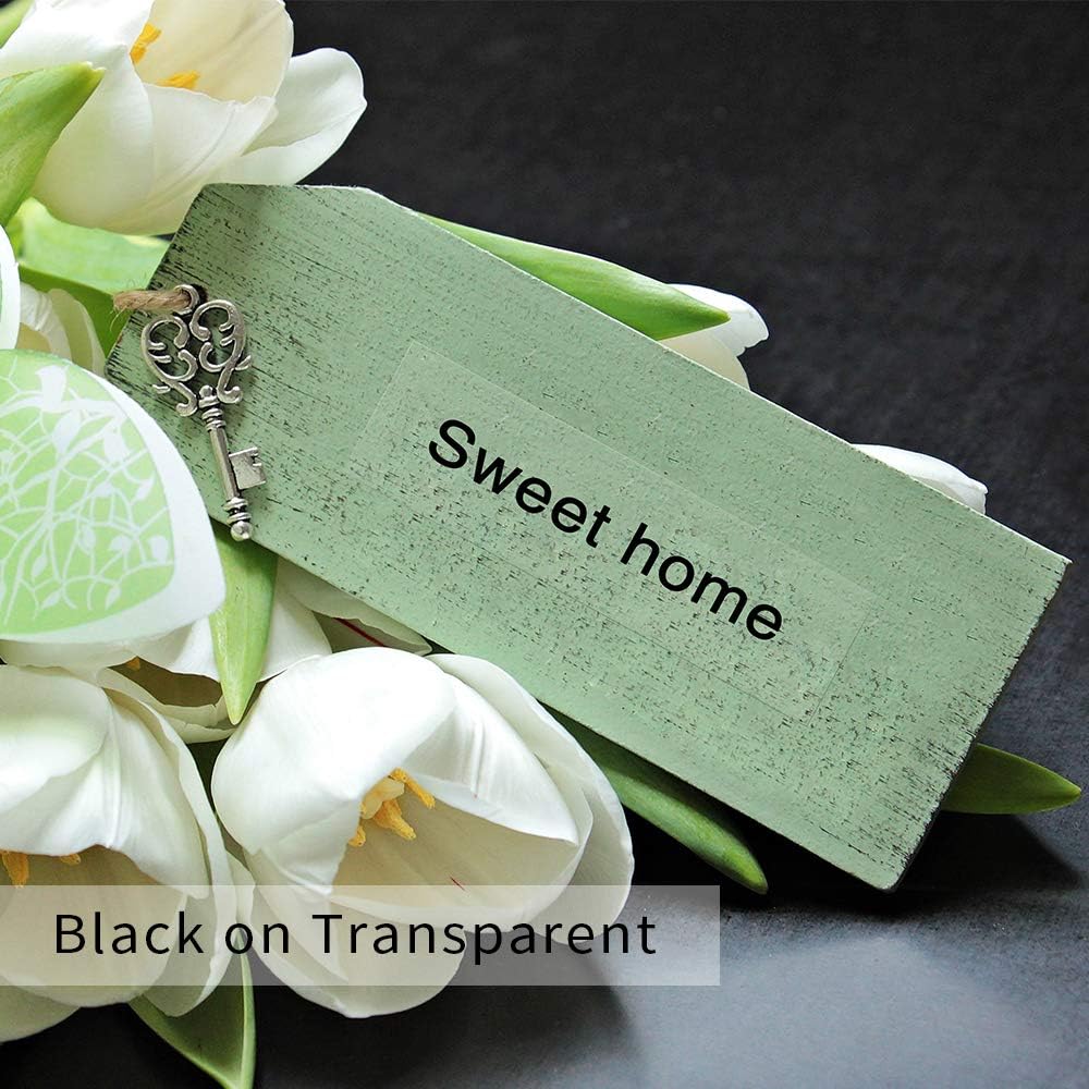 D30 Label Tape, Black on Transparent Clear Sticker Thermal Paper | for D30 D35 Q30 Q30S Label Maker, Self-Adhesive Label Maker Tape, 14mm x 30mm (0.55 x 1.18 Inch) 210 Labels/Roll, 3-Roll