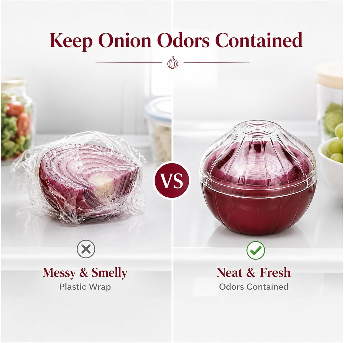 Onion Keeper - Reusable Onion Storage Containers