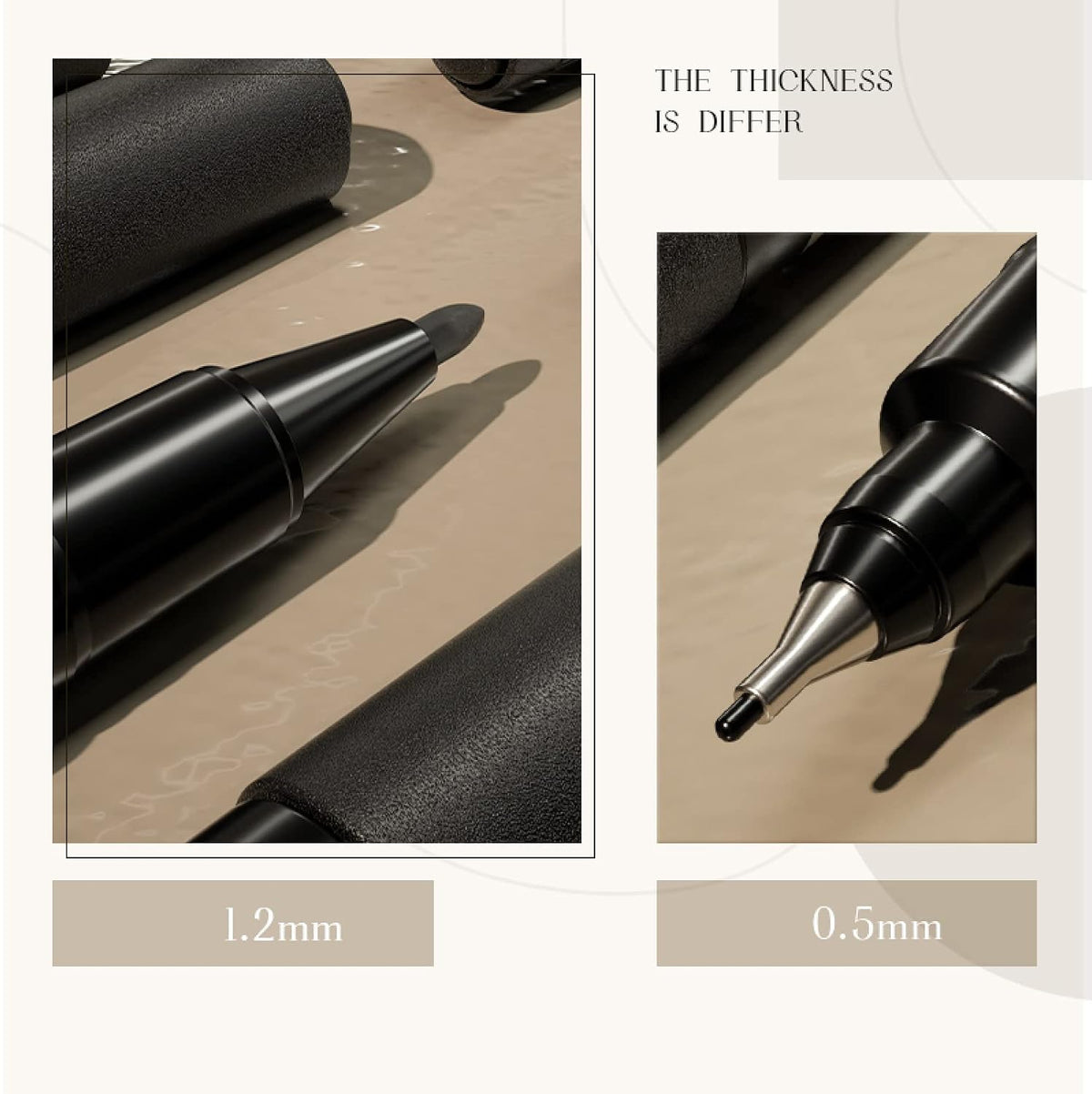 deli 12 Count Black Dual Tip Waterproof Permanent Marker Pens Bulk
