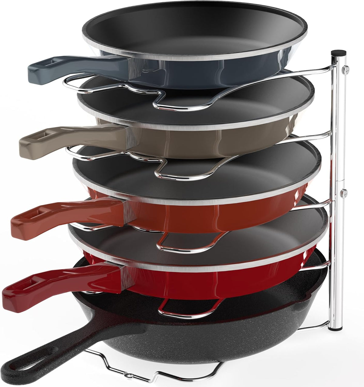 Cabinet Pantry Pot and Pan Organizer Holder Rack, Bronze