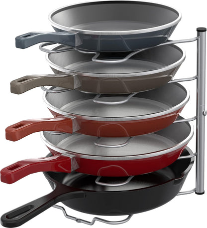Cabinet Pantry Pot and Pan Organizer Holder Rack, Bronze