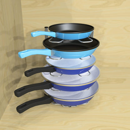 Cabinet Pantry Pot and Pan Organizer Holder Rack, Bronze