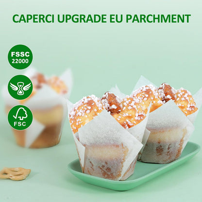 150pcs Tulip Cupcake Liners Parchment Paper Muffin Cups for Baking