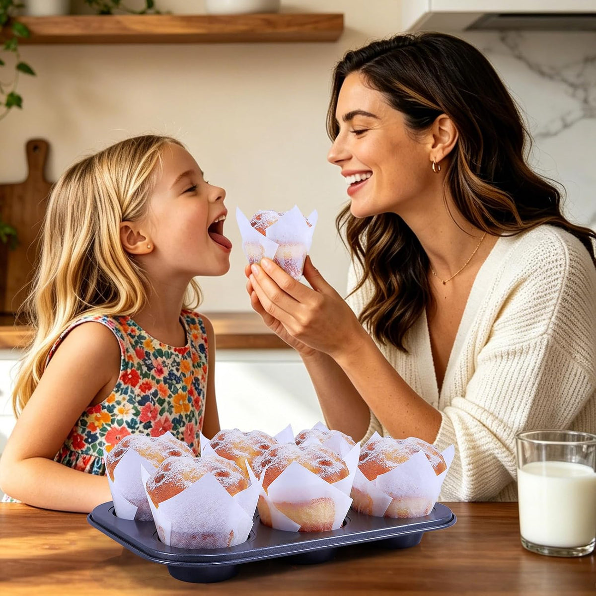 150pcs Tulip Cupcake Liners Parchment Paper Muffin Cups for Baking