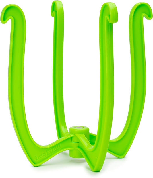 Bag Well Sealable Bag Holder for Gallon Size Food Storage Bags | Keeps bags open with both hands free, speeds up filling for meal prep or leftovers, folds flat to save kitchen space