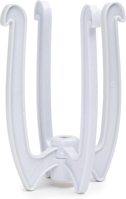 Bag Well Sealable Bag Holder for Gallon Size Food Storage Bags | Keeps bags open with both hands free, speeds up filling for meal prep or leftovers, folds flat to save kitchen space