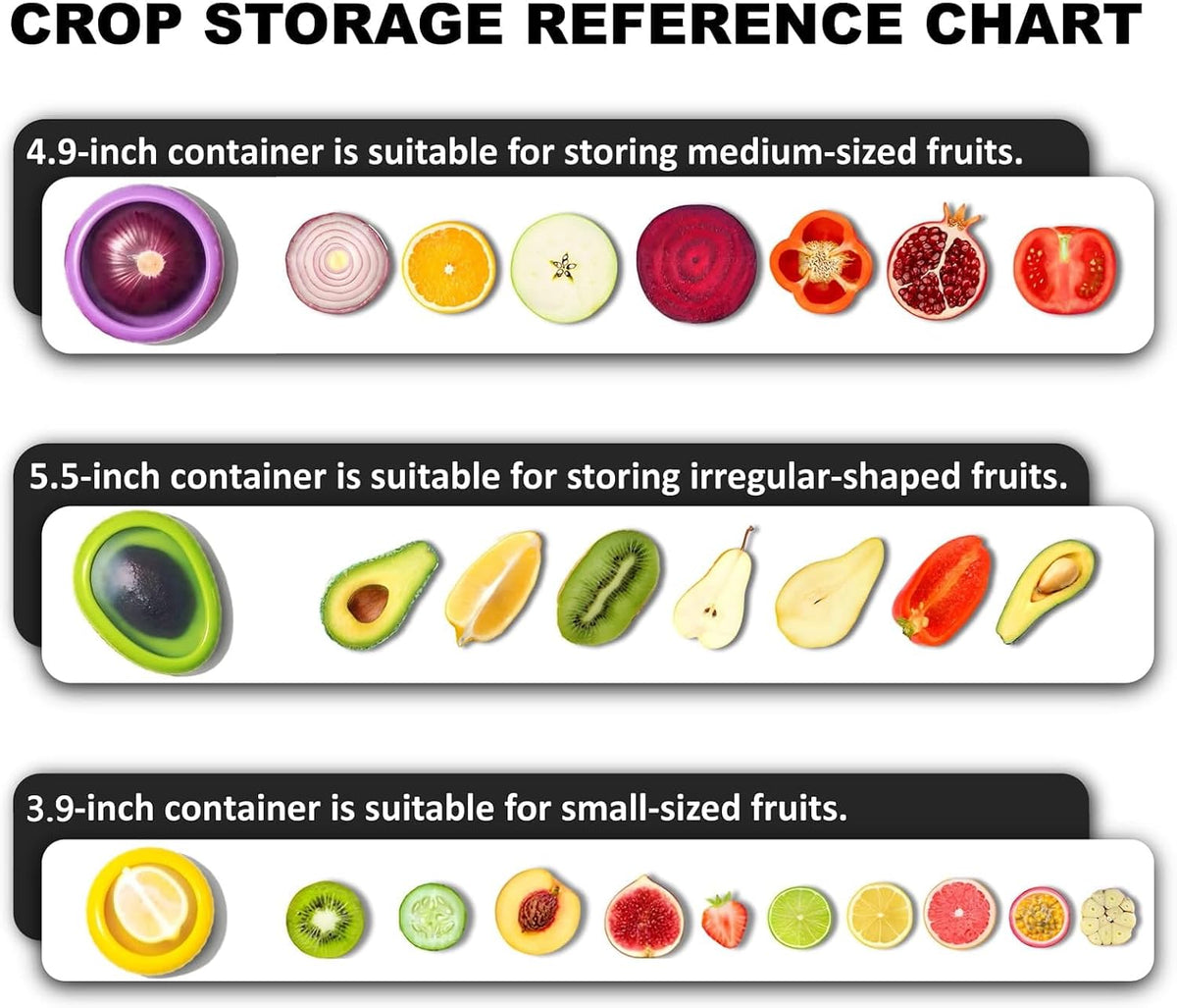 SOOPLEU Avocado Saver & Onion Storage, 4Pcs Silicone Fresh Produce Holder | Keep avocados fresh! 4Pcs silicone holder for tomato, lemons, garlic & produce. Ideal fridge fruit vegetable containers.