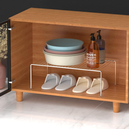 Large (15.7 x 9. 4 Inch) Cabinet Storage Shelf Rack, Rustproof Kitchen Counter and Cabinet Shelf, Storage Rack Organizer for Kitchen, Fridge, Cabinet, Bathroom, Set of 2