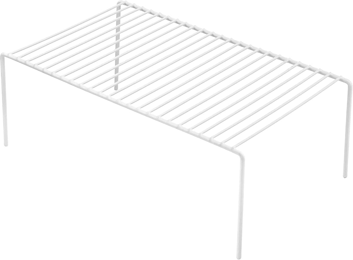 Large (15.7 x 9. 4 Inch) Cabinet Storage Shelf Rack, Rustproof Kitchen Counter and Cabinet Shelf, Storage Rack Organizer for Kitchen, Fridge, Cabinet, Bathroom, Set of 2
