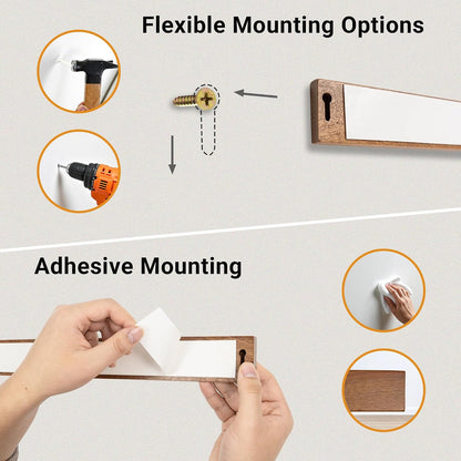 Wooden Magnetic Knife Holder - 8" Magnetic Knife Strips for Wall - knife storage kitchen accessories (8 inch)