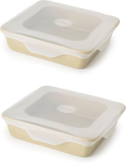 W&P Reusable Silicone Stretch Lid, Set of 6 Circular Lids, Dishwasher Safe, Freezer Safe, LFGB/Premium Materials, Microwave Safe, Clear