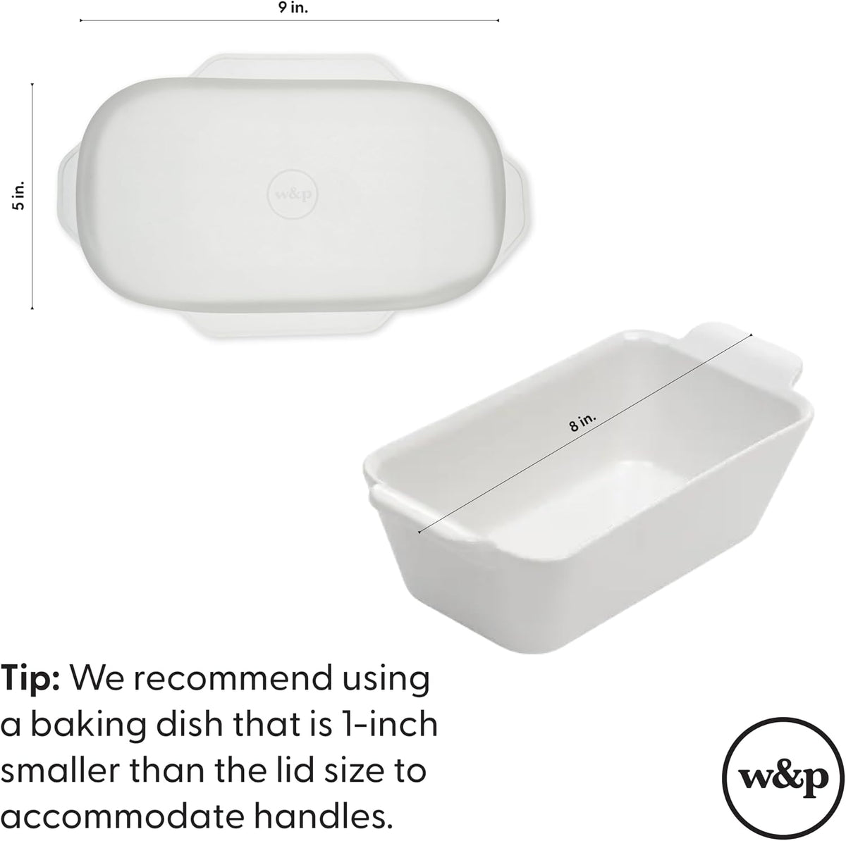 W&P Reusable Silicone Stretch Lid, Set of 6 Circular Lids, Dishwasher Safe, Freezer Safe, LFGB/Premium Materials, Microwave Safe, Clear