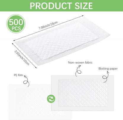200Pcs Meat Absorbent Pads 4x7 Inch Meat Soaker Pads for for Vacuum Sealer Bags Fish Dry Clean for Kitchen and Shop,60 Grams