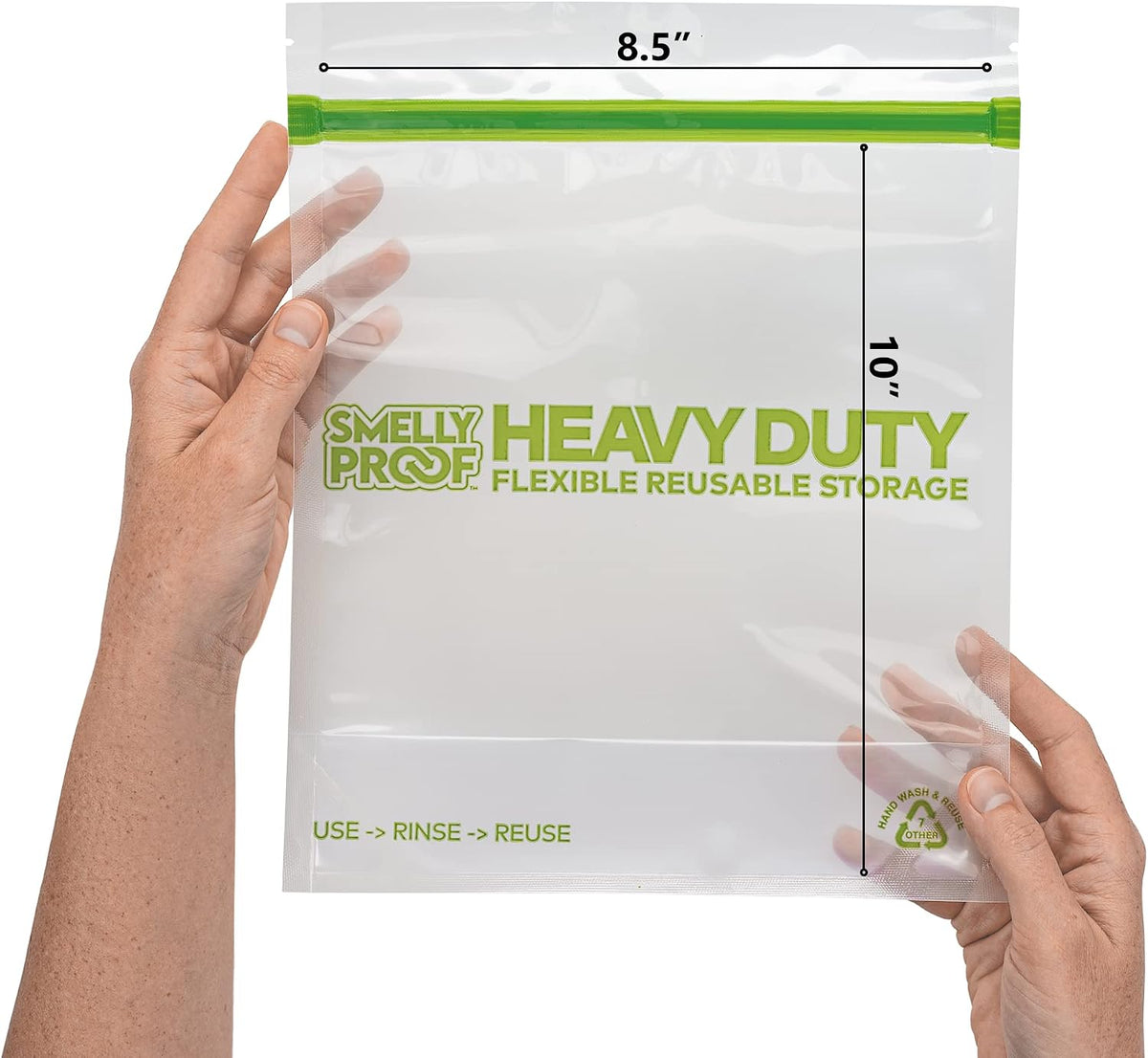 HEAVY DUTY Reusable STAND-UP Bags for Food Storage, USA Made, NO PEVA & BPA FREE, Reusable Freezer Bags, Dishwasher-Safe, Triple Zip, CLEAR 5-mils XXL 2-Gallon 12" x 16" - 5pk