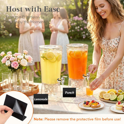 1 Gallon Drink Dispenser for Party with Leak-Proof Spigot, 2 Pcs